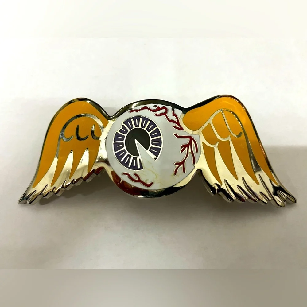 COPY - Vintage Von Dutch belt buckle on of a kind flaying eyeball